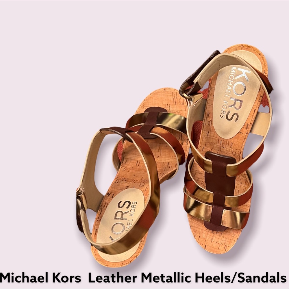 New Michael Kors Heels Gold Heels